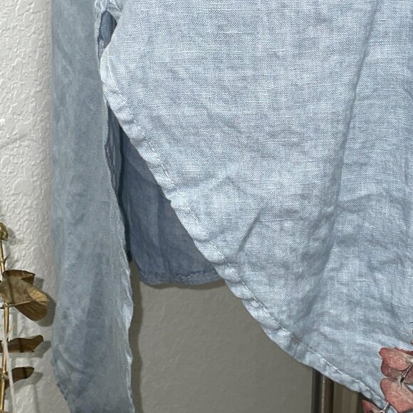 NWT Medium Blue Lace Asymmetrical Dress TRANSPARENTE sz 1 S / M Made i… - Picture 7 of 7